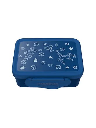 ERGOBAG | Edelstahl Brotdose Blumen | dunkelblau